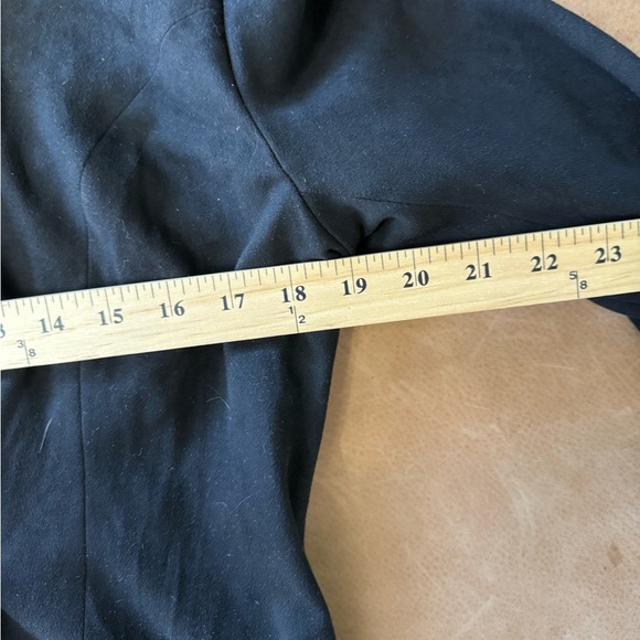 Joh Double Breasted Blazer Faux Suede Black Women’s Size Small - Picture 3 of 7